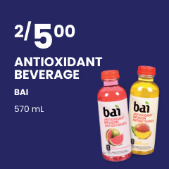 Antioxidant beverage bai bai