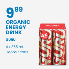 Organic energy drink guru