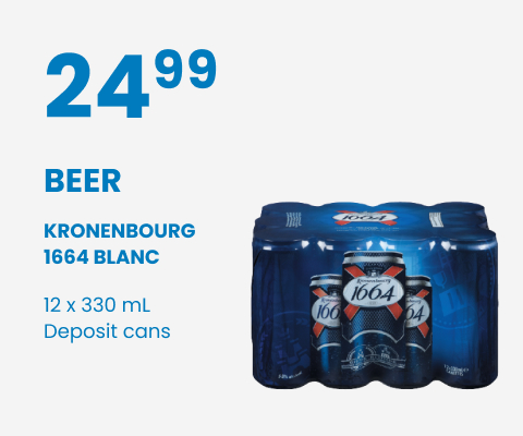 KRONENBOURG 1664 BLANC