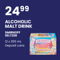 SMIRNOFF SELTZER drink