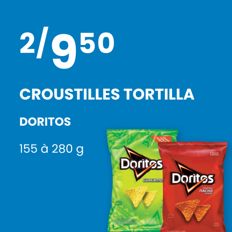 CROUSTILLES TORTILLA DORITOS