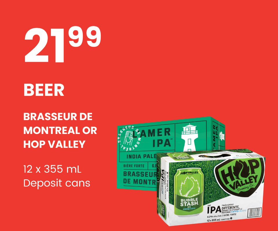 beer brasseur de montreal or hop valley