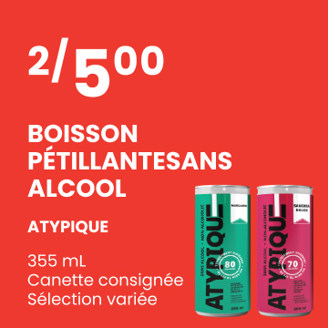 Atypique Boisson Petillantesans Alcool