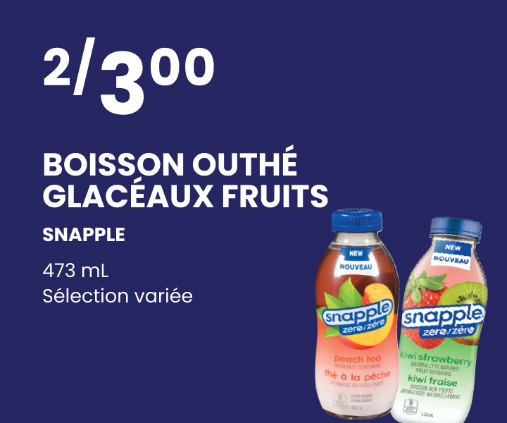 Snapple Boisson Outhe Glaceaux Fruits